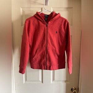 Polo by Ralph Lauren Kids Vibrant Red Zip-Up Hoodie